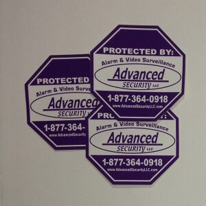 Advanced Security Decal 3 pack