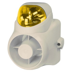 WBOX 0E-OUTDSIRSA Indoor/Outdoor Self Contained Siren/Amber Strobe