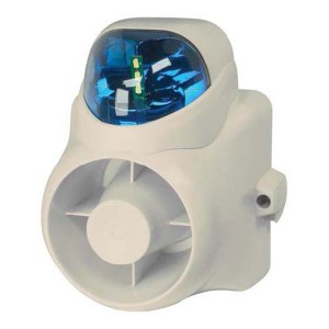 WBOX 0E-OUTDSIRSB Indoor/Outdoor Self Contained Siren/Blue Strobe