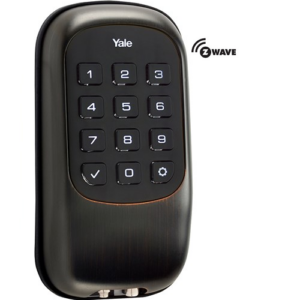 Yale YRD110ZW0BP Z-Wave Push Button Key Free Deadbolt Lock