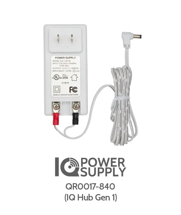 Qolsys QR0017-840 IQ Power Supply 12v for IQ Hub and IQR-PG