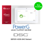 Qolsys QS9201-4208-840 IQ Panel 2 PLUS PowerG Verizon LTE-433Mhz