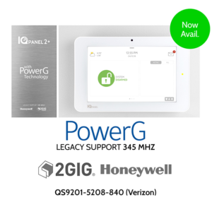 Qolsys QS9201-5208-840 IQ Panel 2 PLUS PowerG Verizon LTE