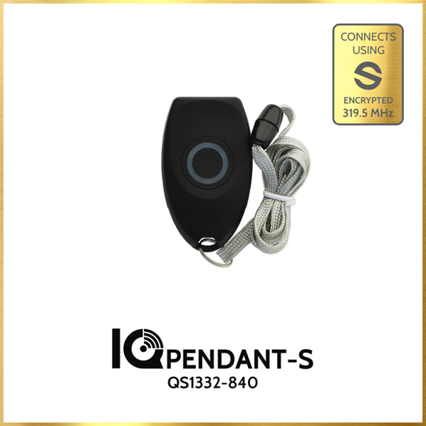 QS1331-840 4 Button Qolsys IQ Wireless S-Line Encrypted Keyfob 