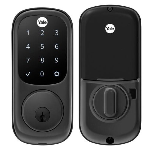 Yale YRD226-ZW2-BSP Assure Lock TouchScreen Deadbolt Z-Wave Lock-Black Suede