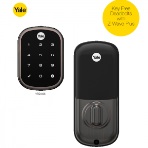 Yale YRD156-ZW2-0BP TouchScreen Deadbolt Z-Wave Lock-Oil Rubbed Bronze