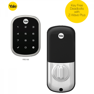 Yale YRD156-ZW2-619 TouchScreen Deadbolt Z-Wave Lock-Satin Nickel