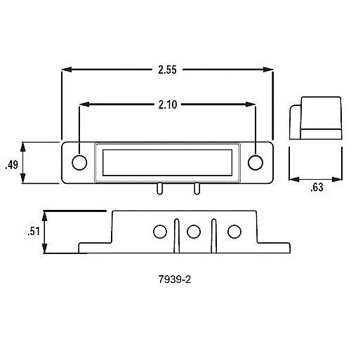 Honeywell Home 7939-2WH Surface Mount Contact