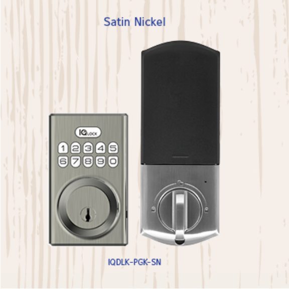 Qolsys IQ Lock IQDLK-PGK-SN PowerG Door Lock-Satin Nickel