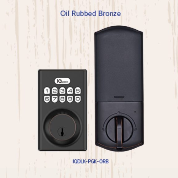 Qolsys IQ Lock IQDLK-PGK-ORB PowerG Door Lock with Oil Rubbed Bronze