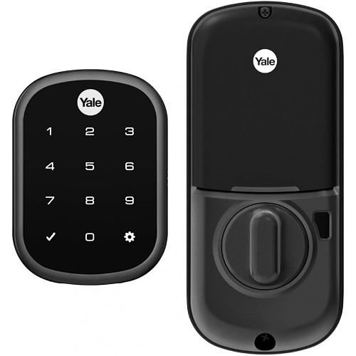 Yale YRD156-ZW2-BSP Assure Lock TouchScreen Deadbolt Z-Wave Lock-Black Suede