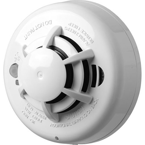 DSC WS4936 Wireless Photoelectric Smoke Detector with Built-in Heat Detector