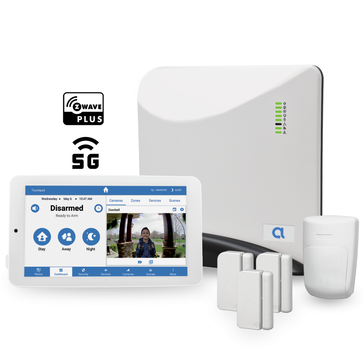 alula CPPLATINUMA Connect+ Alarm Control Panel Kit Advanced