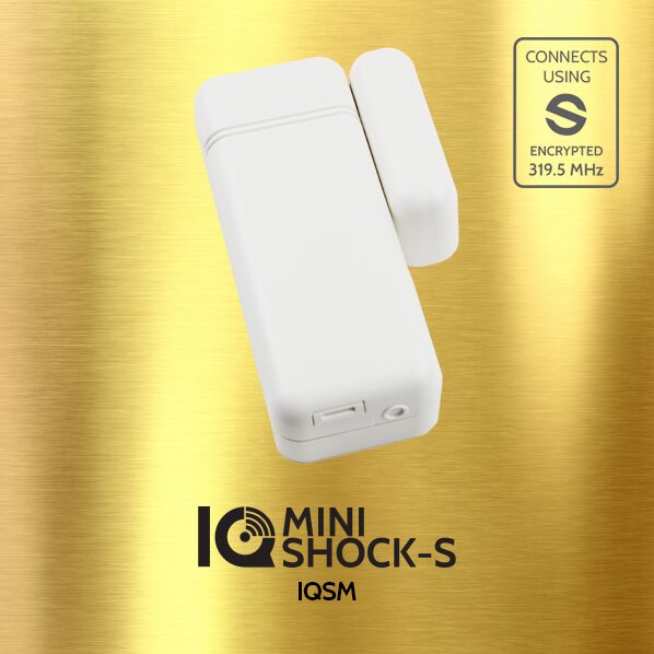 The Qolsys IQSM IQ Shock Mini-S Sensor is an encrypted sensor with superior range specifically designed with multi-level vibration detection.